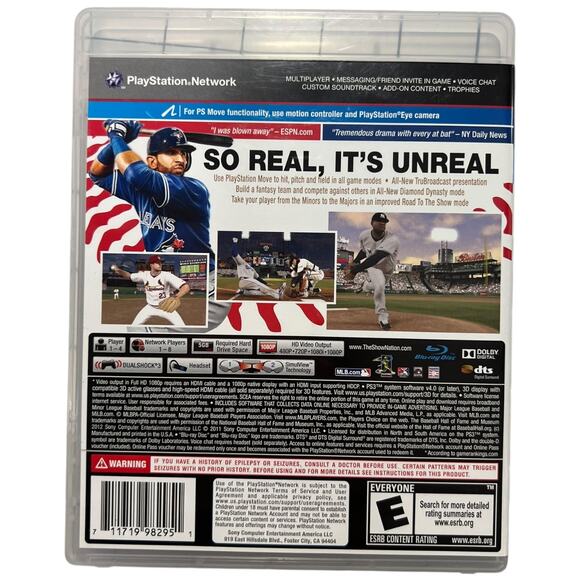 MLB 12 The Show PS3 Complete PlayStation 3 Baseball Game CIB - Picture 2 of 5